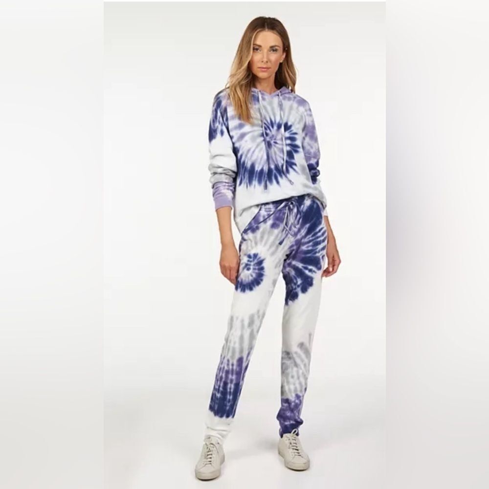 NWT Michael Lauren Max Purple Tie Dye Hooded - Sweatshirt‎ Size M